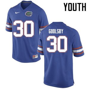 Youth Florida Gators #30 DeAndre Goolsby NCAA Nike Blue Authentic Stitched College Football Jersey NPI2862ZS